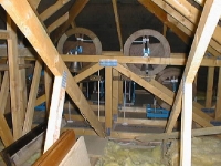 The bells in the roof space